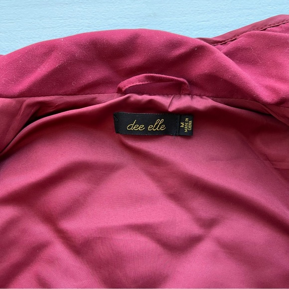 Maroon Quilted Vest - Picture 9 of 14